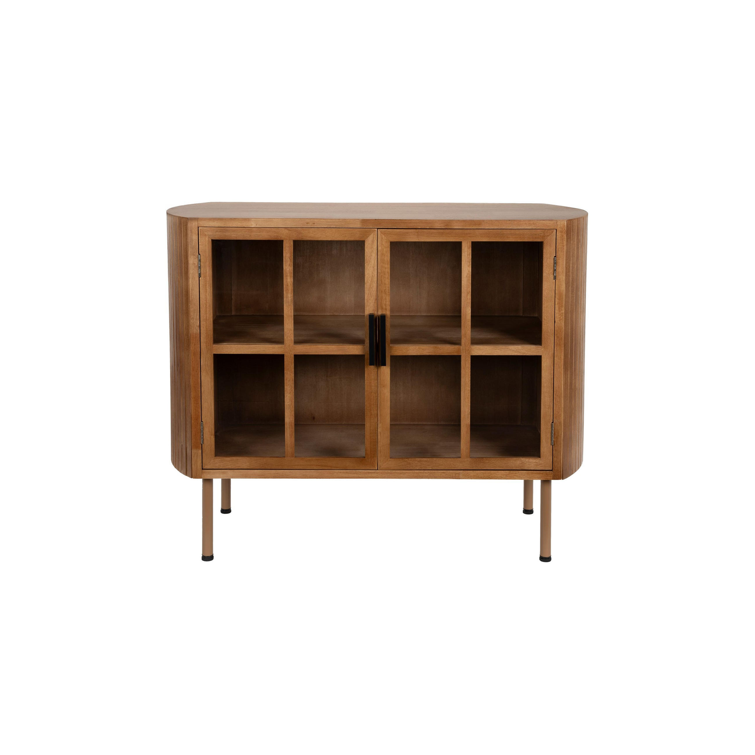 SIDEBOARD Yaz Low Tall - Braun, Holz (100/80/38cm) - Housecraft Living