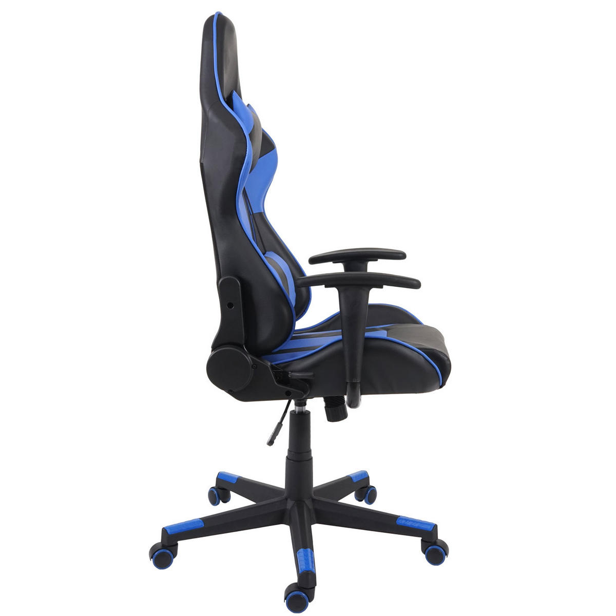BÜROSTUHL Schwarz, Blau - Blau/Schwarz, Textil (67/136/69cm) - MCW