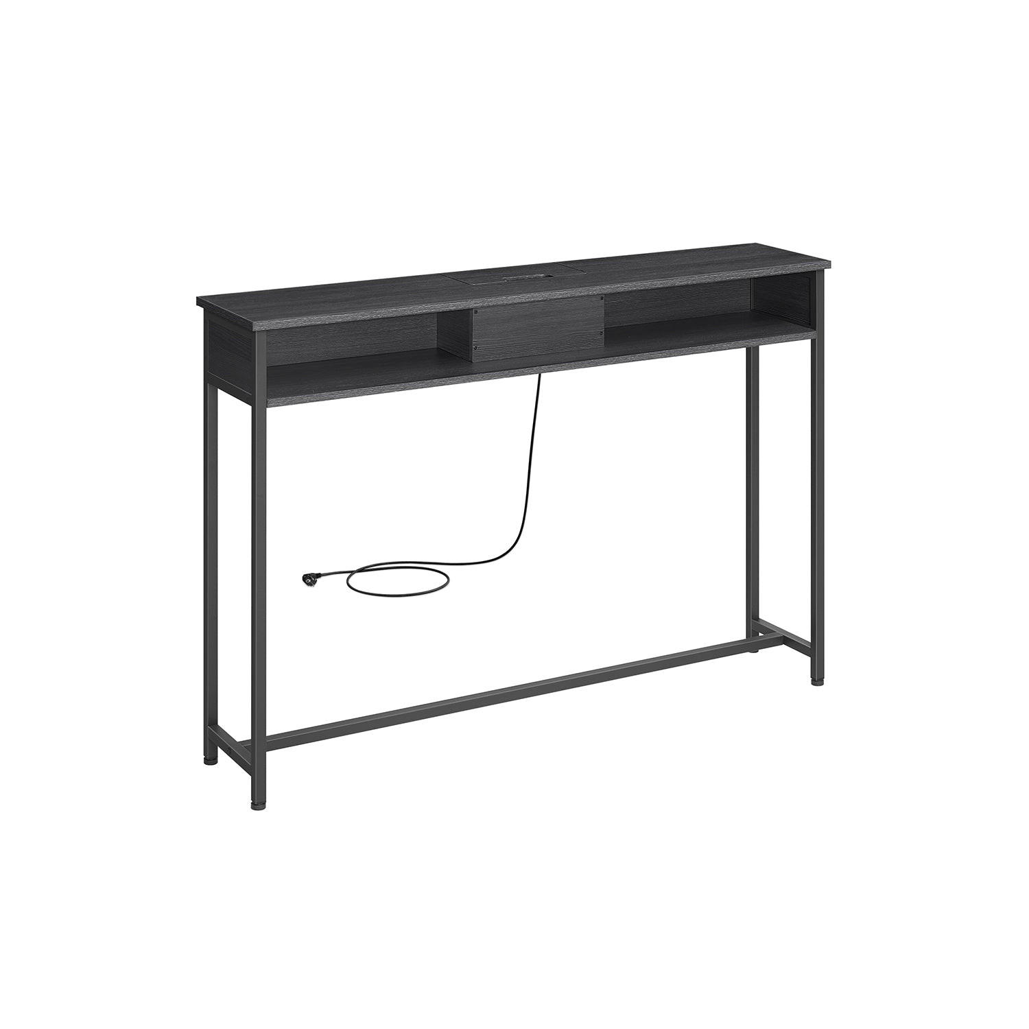 KONSOLENTISCH PORTO-NOVO - Schwarz, Holzwerkstoff (25/120/81.1cm) - Hansiro
