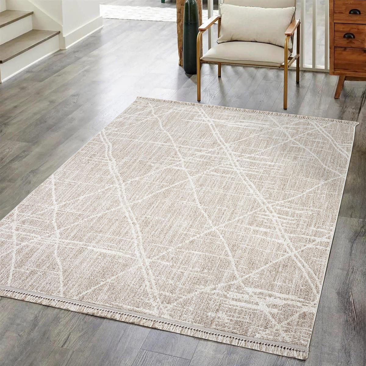 KURZFLOR-TEPPICH Clasico 9162 Beige 200x290 cm - Beige, Textil (200/290cm) - carpet city