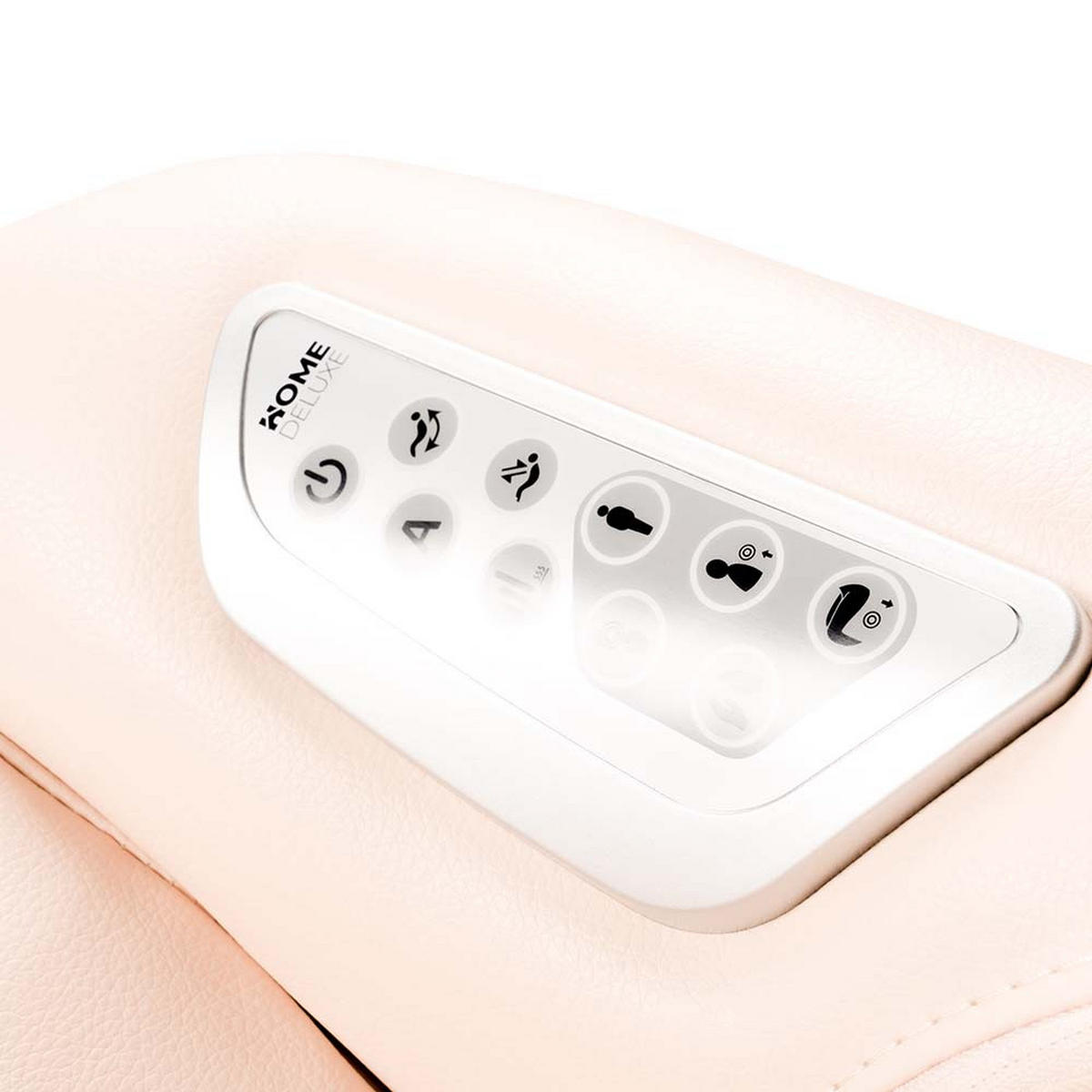 MASSAGESESSEL ATTIVA - Farbe: Beige - Beige, Leder (65.5/112/100cm) - Home Deluxe