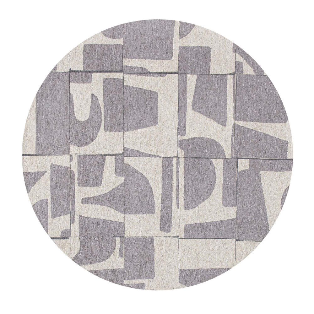 TEPPICH String Craft 140/140 cm - Grau, Textil (140/140cm) - Louis De Poortere