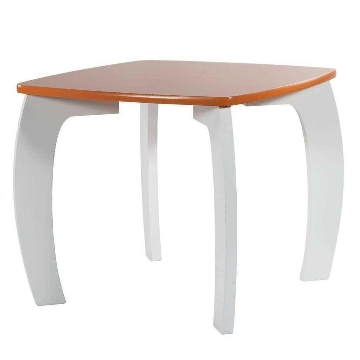 HOCKER und TISCH, 96x48x42cm, 3-tlg. - Orange, Holzwerkstoff (96/42/48cm) - Wanderlust