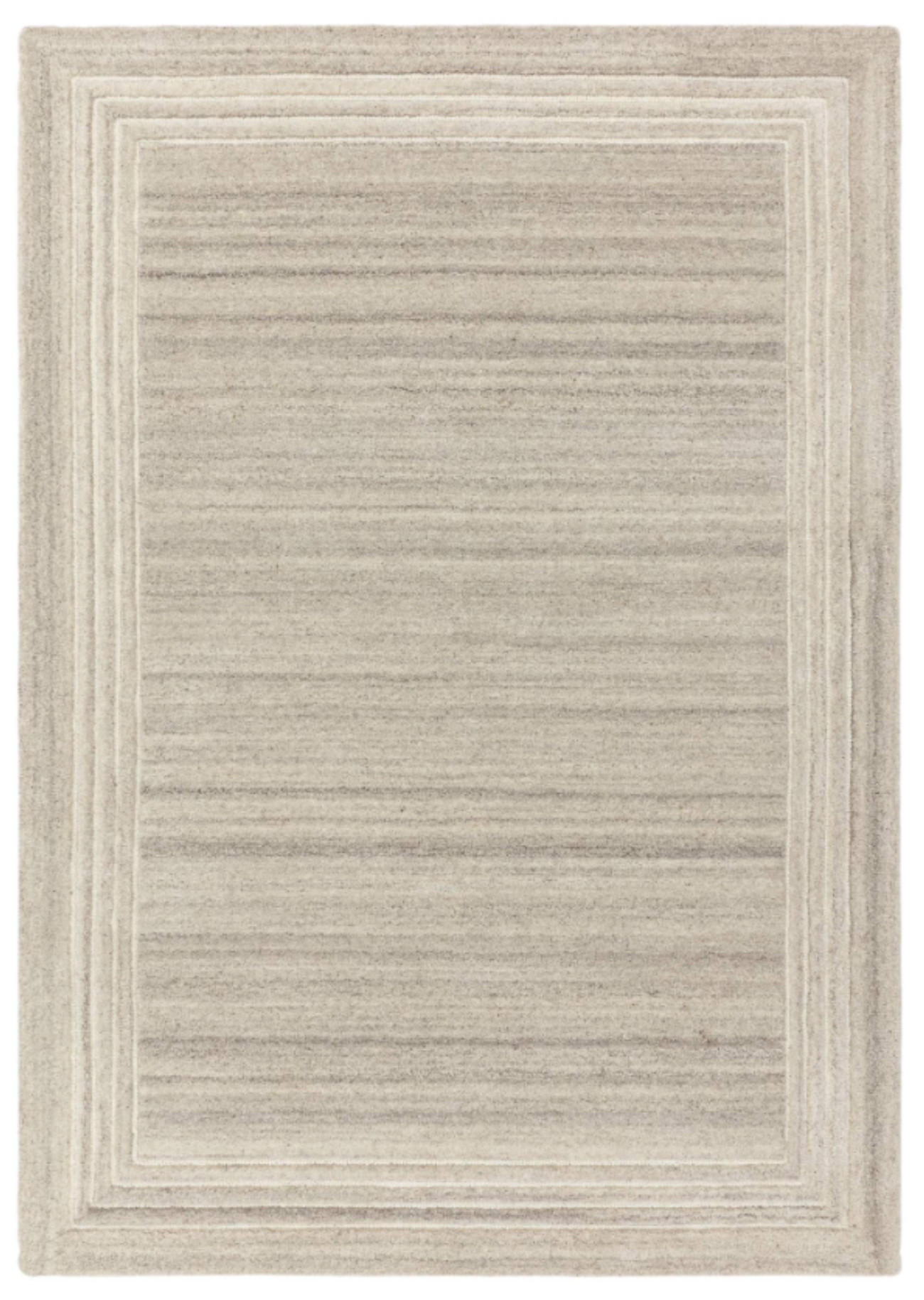 TEPPICH modern reine Wolle LORO Grau 160 x 230 cm - Grau, Naturmaterialien (160/230cm) - Novatrend