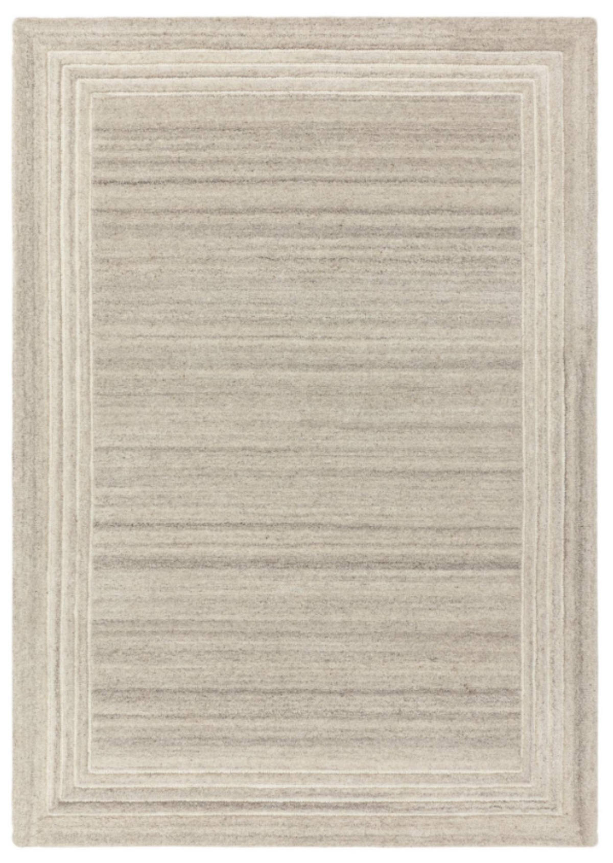 TEPPICH modern reine Wolle LORO Grau 160 x 230 cm - Grau, Naturmaterialien (160/230cm) - Novatrend