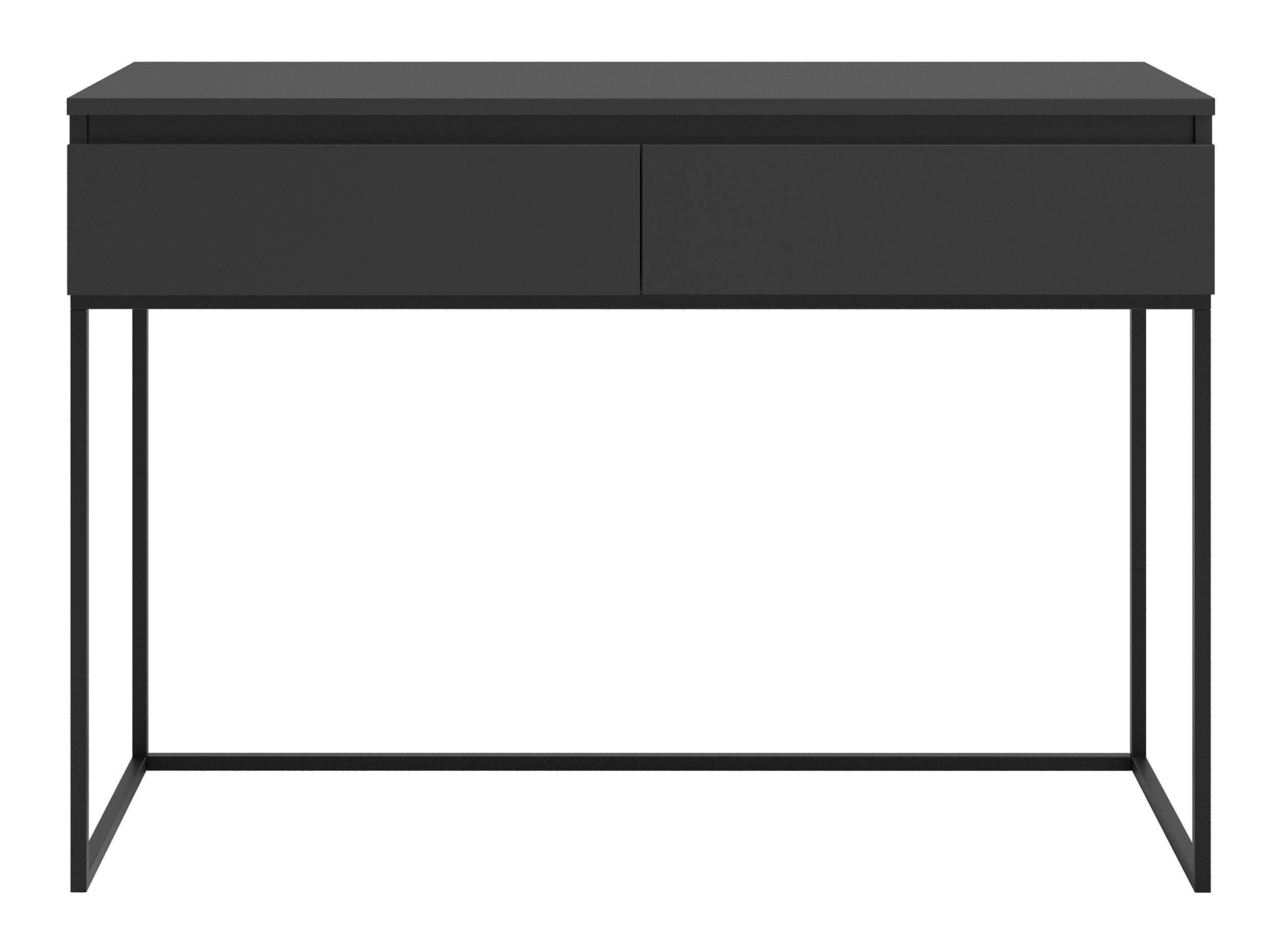 SCHMINKTISCH Selsey Bemmi Schwarz 120 cm - Schwarz, Holzwerkstoff/Metall (50/120/80cm) - Selsey