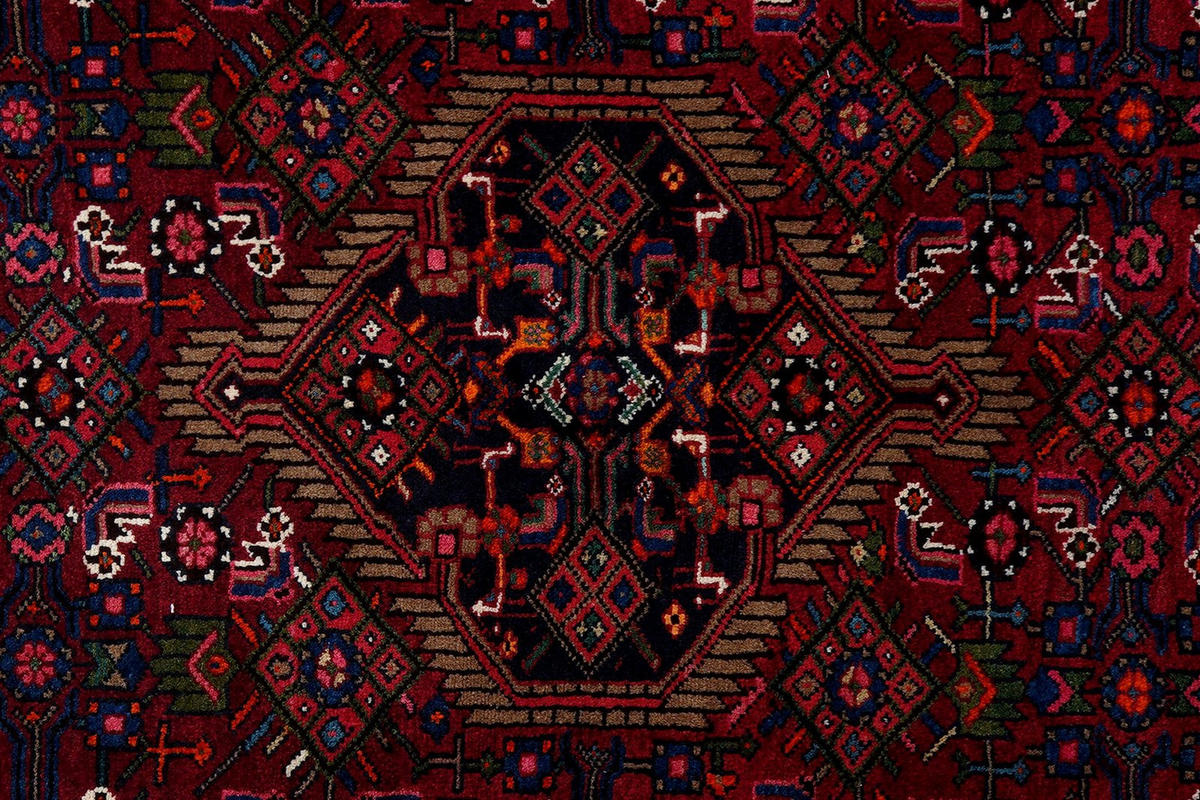 ORIENTTEPPICH handgeknüpft Assadabad Rot 240/139 cm Schurwolle - Rot, Textil (139/240cm) - Looma