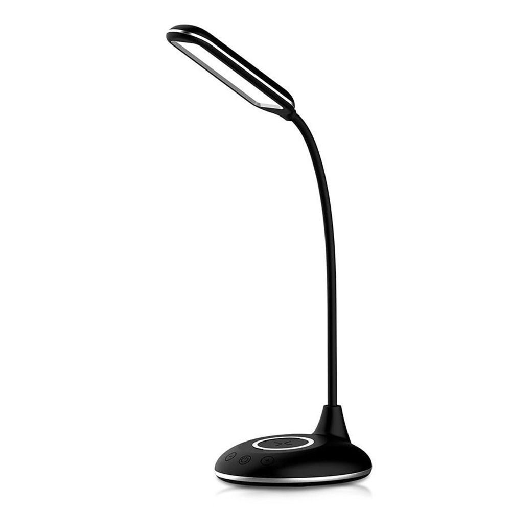 LED TISCHLEUCHTE Kunststoff Schwarz - Schwarz, Metall (14.3/12.7/31cm)