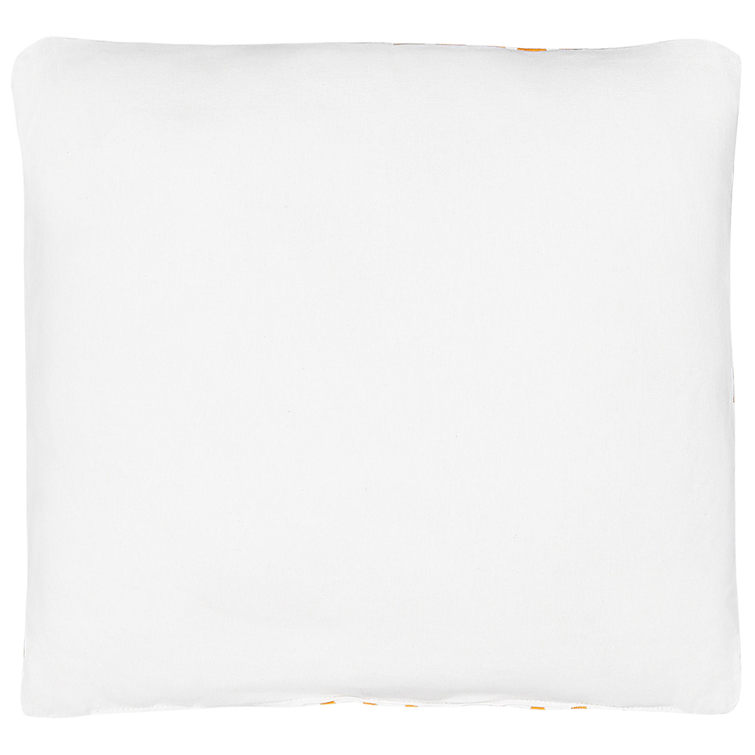 DEKOKISSEN Orange 40/40 cm Radzkot - Orange, Naturmaterialien/Textil (40/40cm) - Beliani