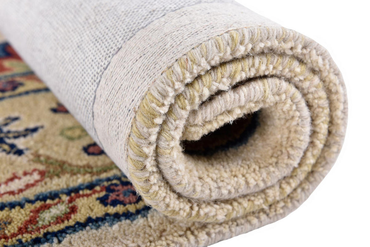 HANDTUFTTEPPICH Royal Ziegler 60x90 cm - Beige, Textil (60/90cm) - THEKO