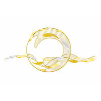 WANDDEKO Gold 121/53 cm - Goldfarben/Kupferfarben, Metall (3.2/53/6cm) - KUNSTLOFT