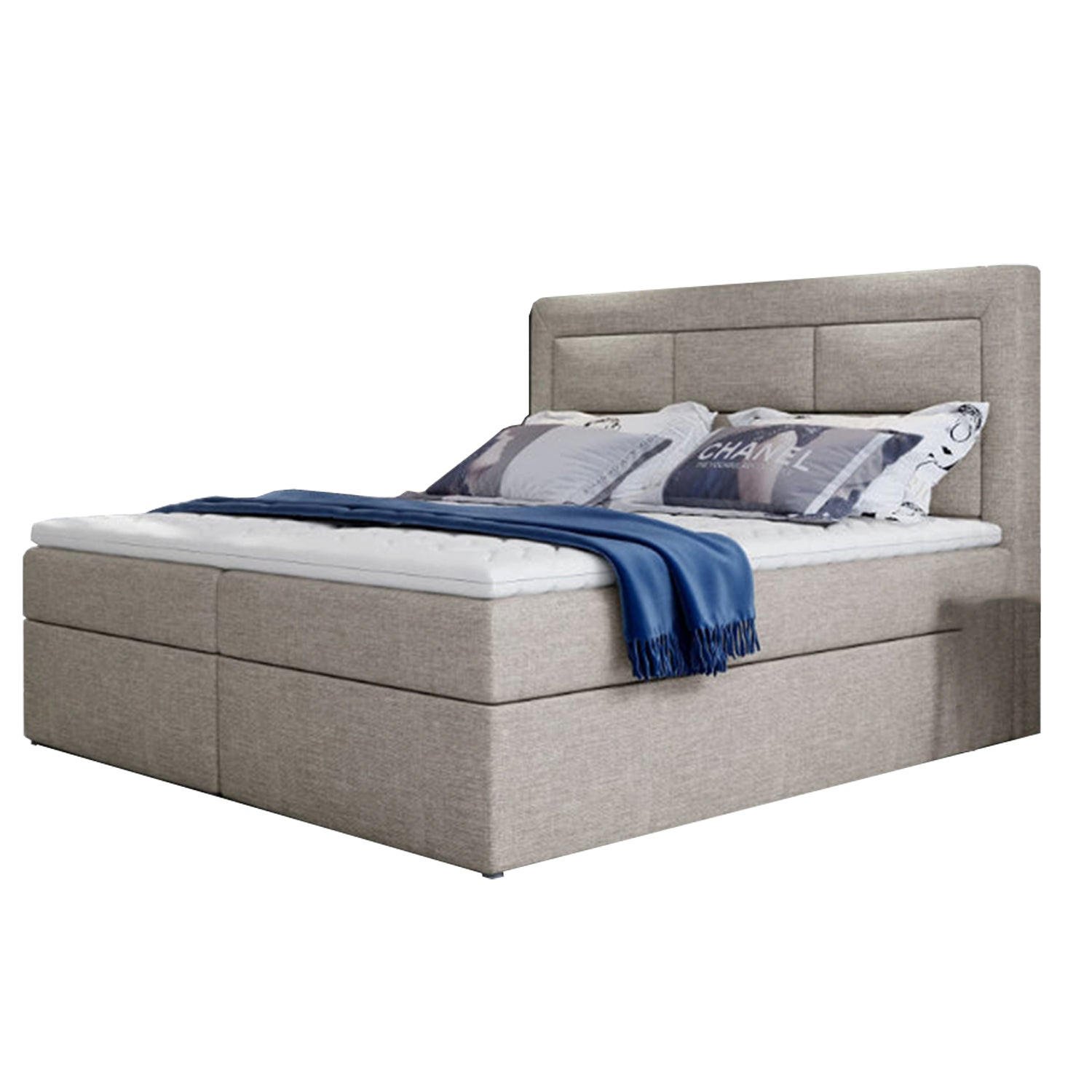 BOXBETT Vivre Bonellfederkern - Sandfarben, Holz/Holzwerkstoff (140/200cm) - Best For Home