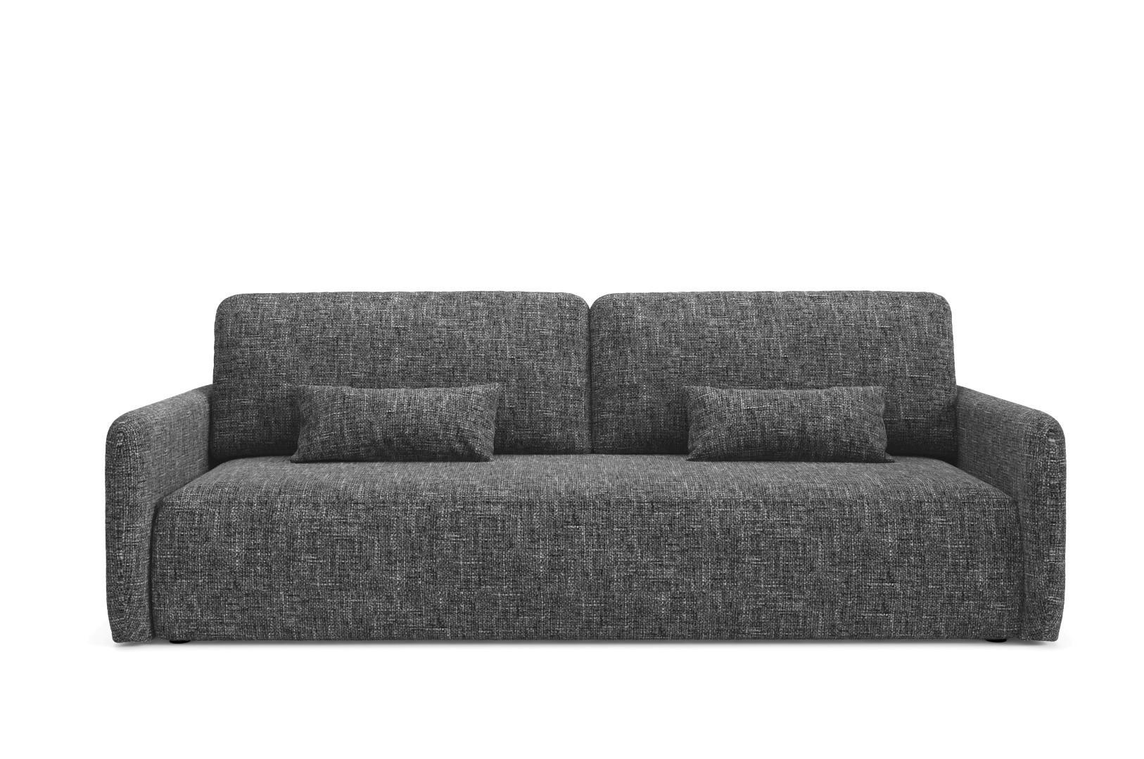 SCHLAFSOFA mit Bettkasten Schwarz - Schwarz, Holz/Holzwerkstoff (217/86/102cm) - Furnisell