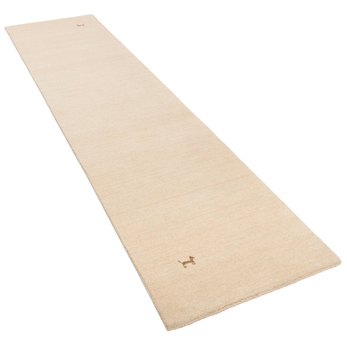 NATUR TEPPICH LÄUFER INDO NEPAL GABBEH SHIVA - Beige, Textil (90/160cm) - Pergamon