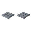 SITZKISSEN Rippe 73/73 cm 2er-Set - Grau, Textil (73/8/73cm) - Madison
