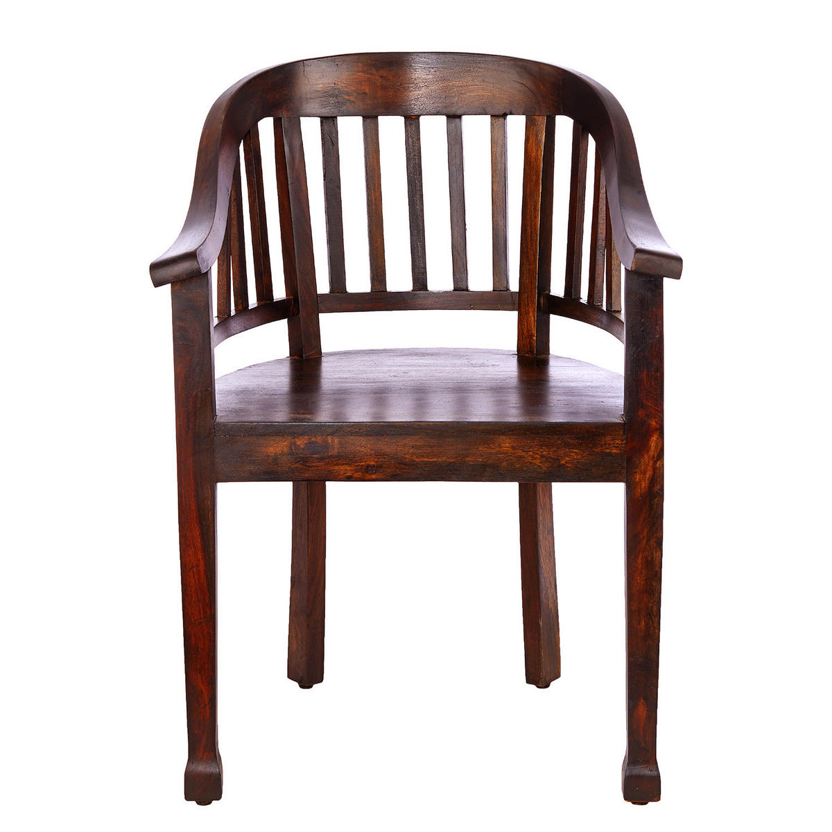 STUHL Hopkins - Dunkelbraun, Holz (55/81/54cm) - Butlers