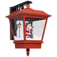 WEIHNACHTS-WANDLEUCHTE Mit Led-Licht Und Weihnachtsmann Rot - Rot, Kunststoff (27/45/40cm) - vidaXL