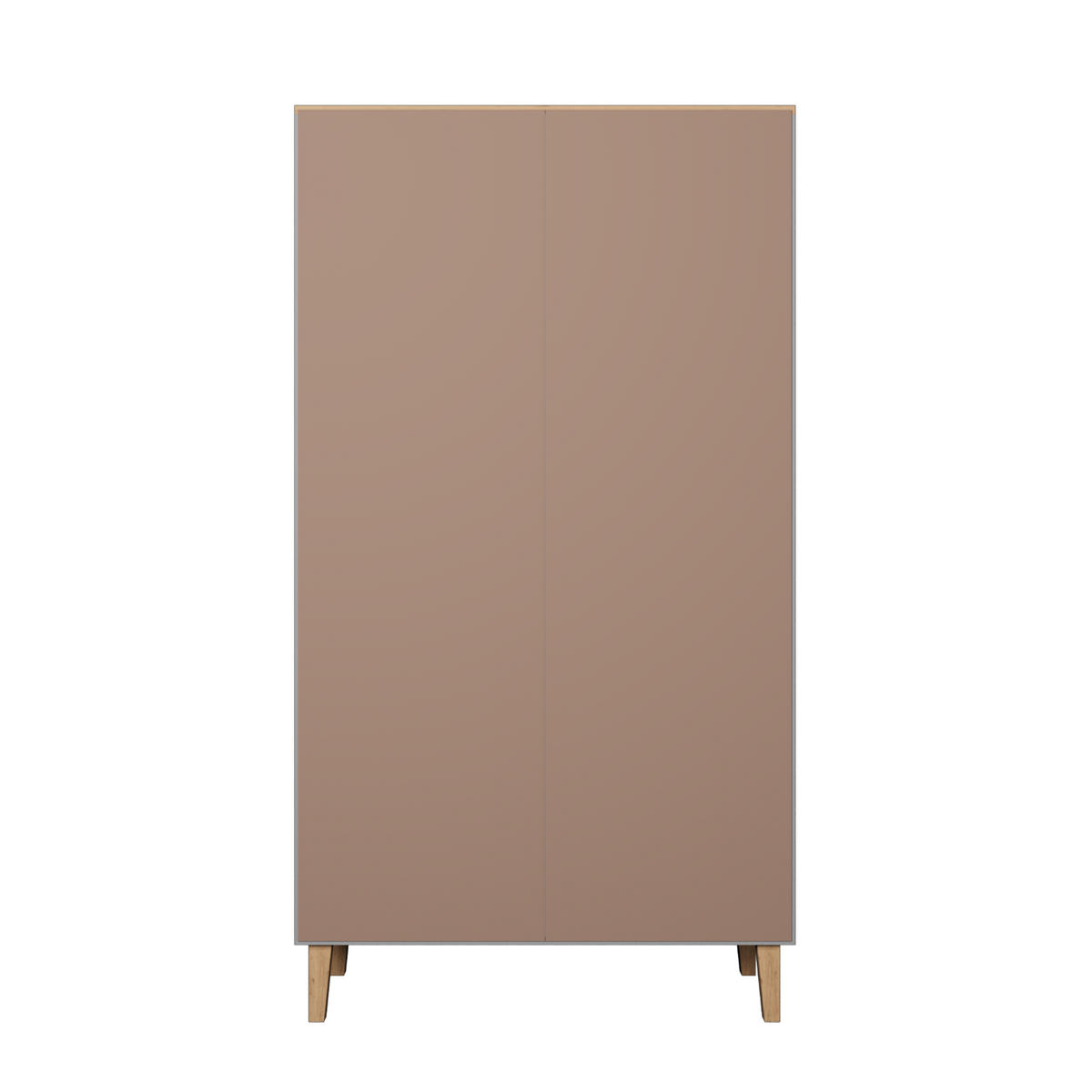 DREHTÜRENSCHRANK Denver - Grau, Holzwerkstoff (100/184/55cm) - RAUMHIRSCH FURNITURE