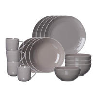 KOMBISERVICE Levi Grau 16er Set - Grau, Keramik (36/33/54cm) - Ritzenhoff Breker