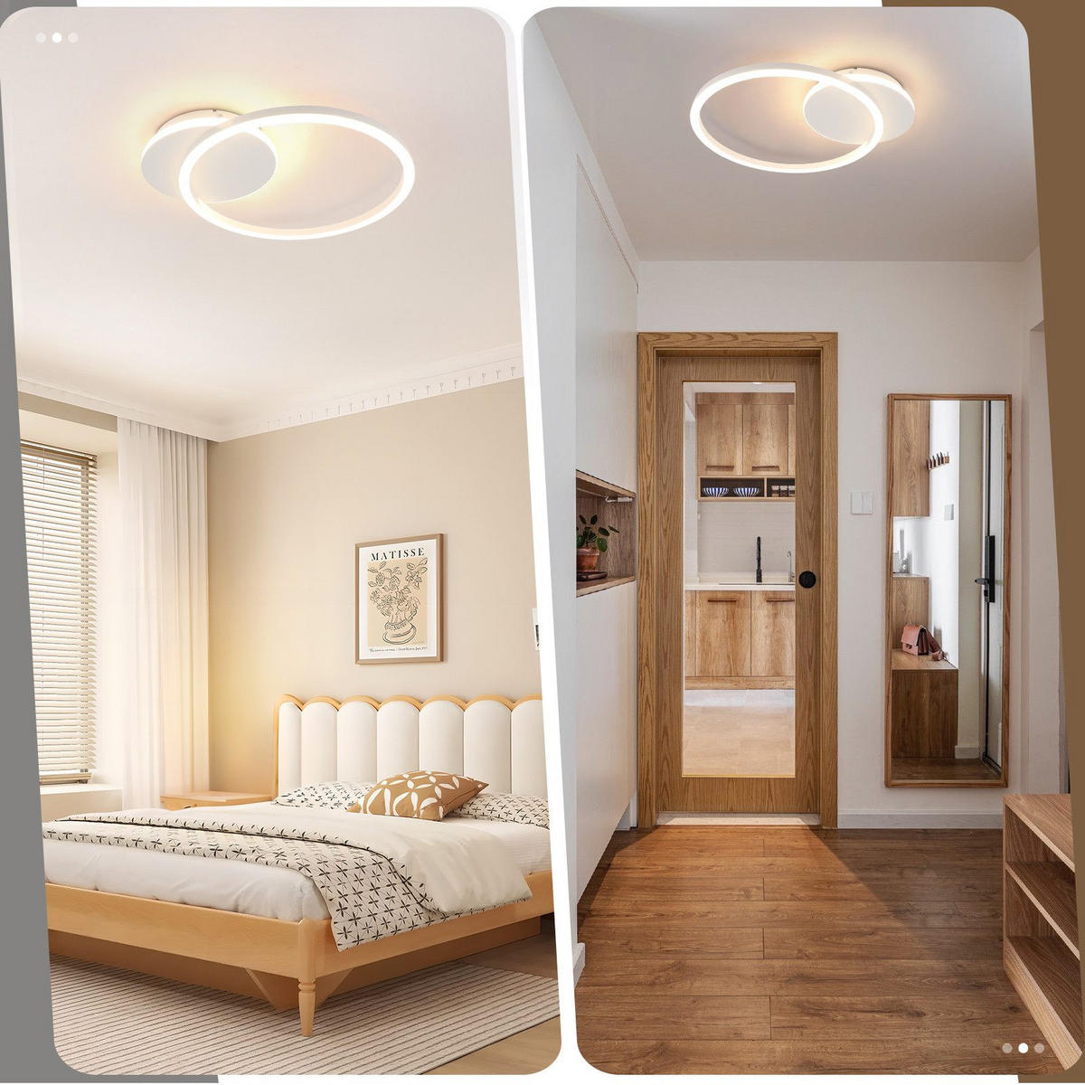 LED-DECKENLEUCHTE Layman 30/35/5cm - Weiß, Metall (35/30/5cm) - Nettlife