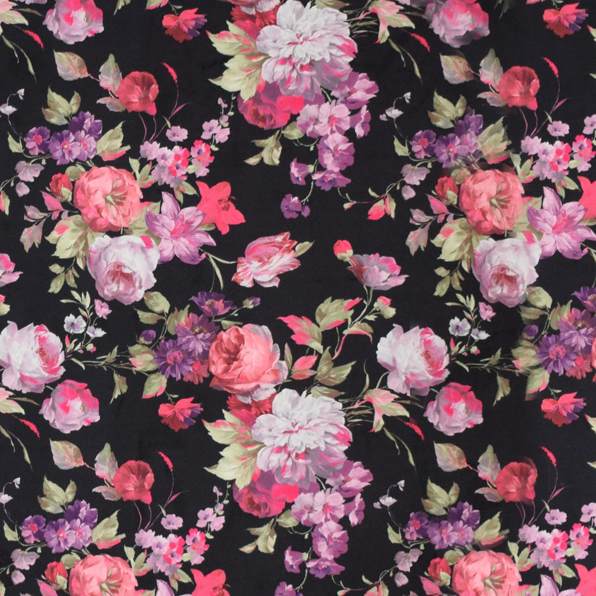 OHRENSESSEL Sofia Relaxsessel mit Hocker | Design Samt-Velours Rosen - Schwarz/Rosa, Textil (920/680/950cm) - Supellex