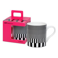 KAFFEEBECHER Graphic 570C - Marcello Morandini, in Geschenkbox - Naturfarben, Keramik (0.4L) - Könitz