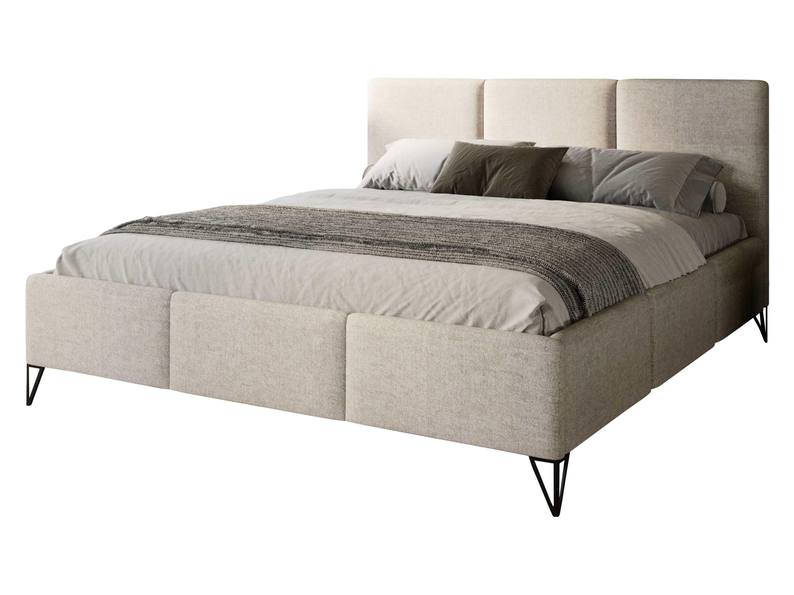 POLSTERBETT Loren - Beige, Holz/Holzwerkstoff (160/200cm) - MIRJAN24