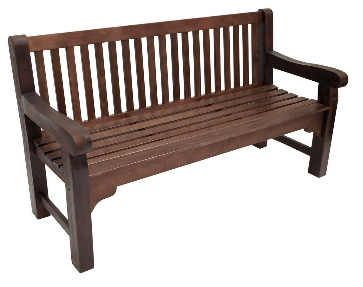 GARTENBANK Holzbank Bristal 3-Sitzer aus Eukalyptusholz - Braun, Holz (162/90/69cm) - TPFGarden