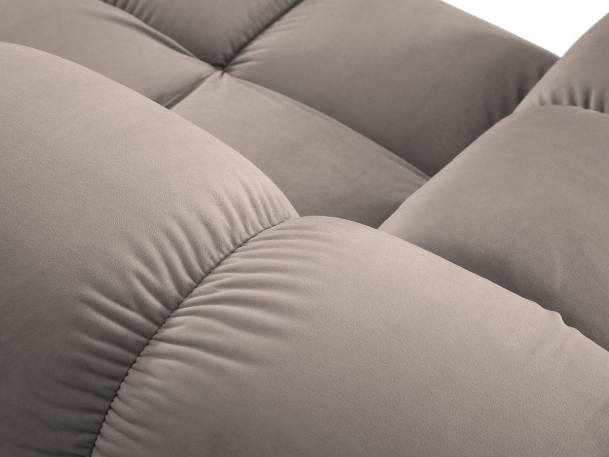 MODUL links Bellis aus Samt beige - Beige, Textil (94/70/94cm) - Micadoni
