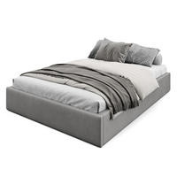 POLSTERBETT 140x200cm Bett mit Stauraum Lattenrost Grau - Grau, Holz/Holzwerkstoff (140/200cm) - Muralo