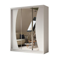 SCHWEBETÜRENSCHRANK VOCE 180/216/61 cm 3-türig mit Spiegel Weiß - Weiß, Holzwerkstoff (180/216/61cm) - MASSENO