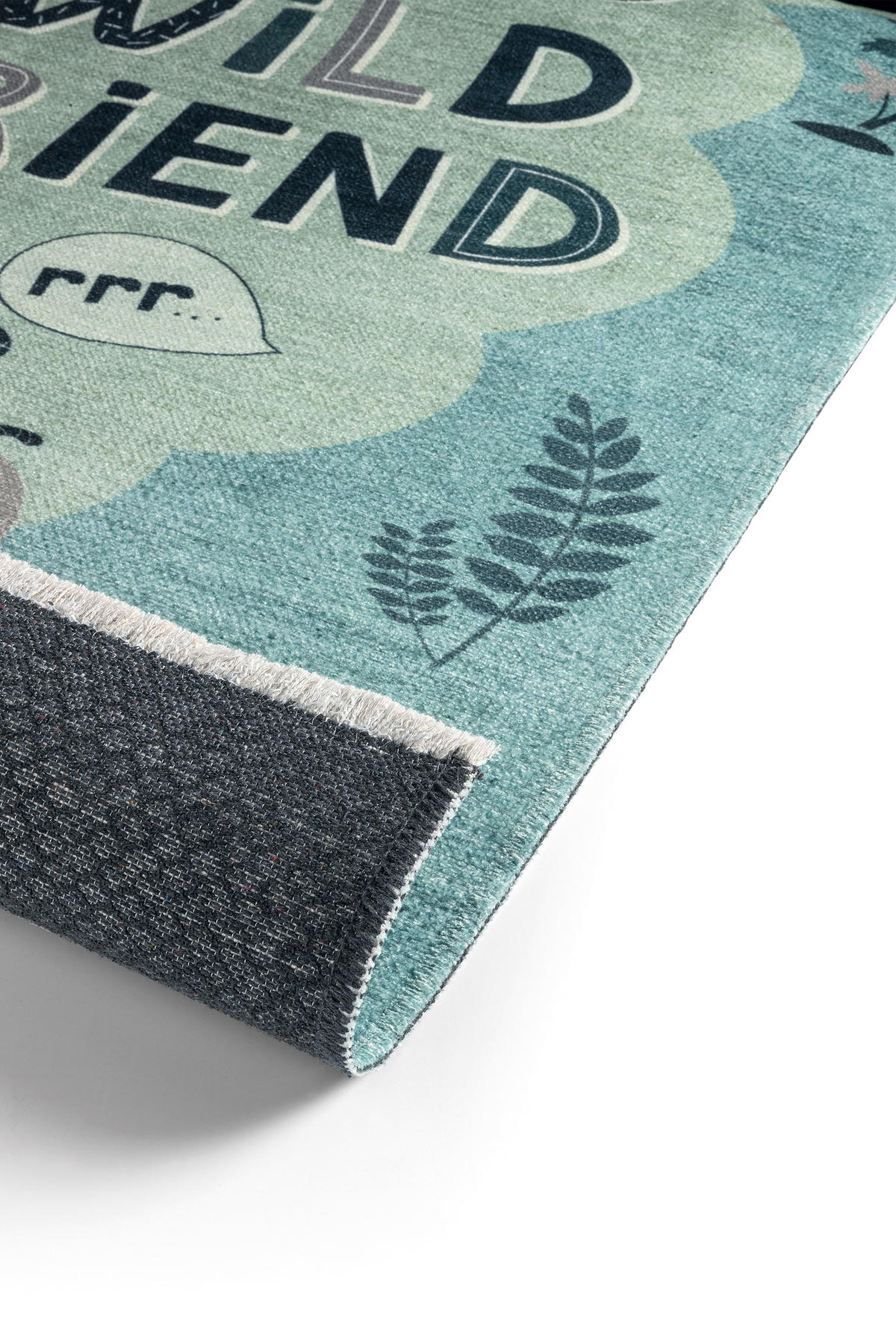 KINDER-TEPPICH Grun 155 x 225 cm - Grün, Textil (155/225cm) - Tesso Living
