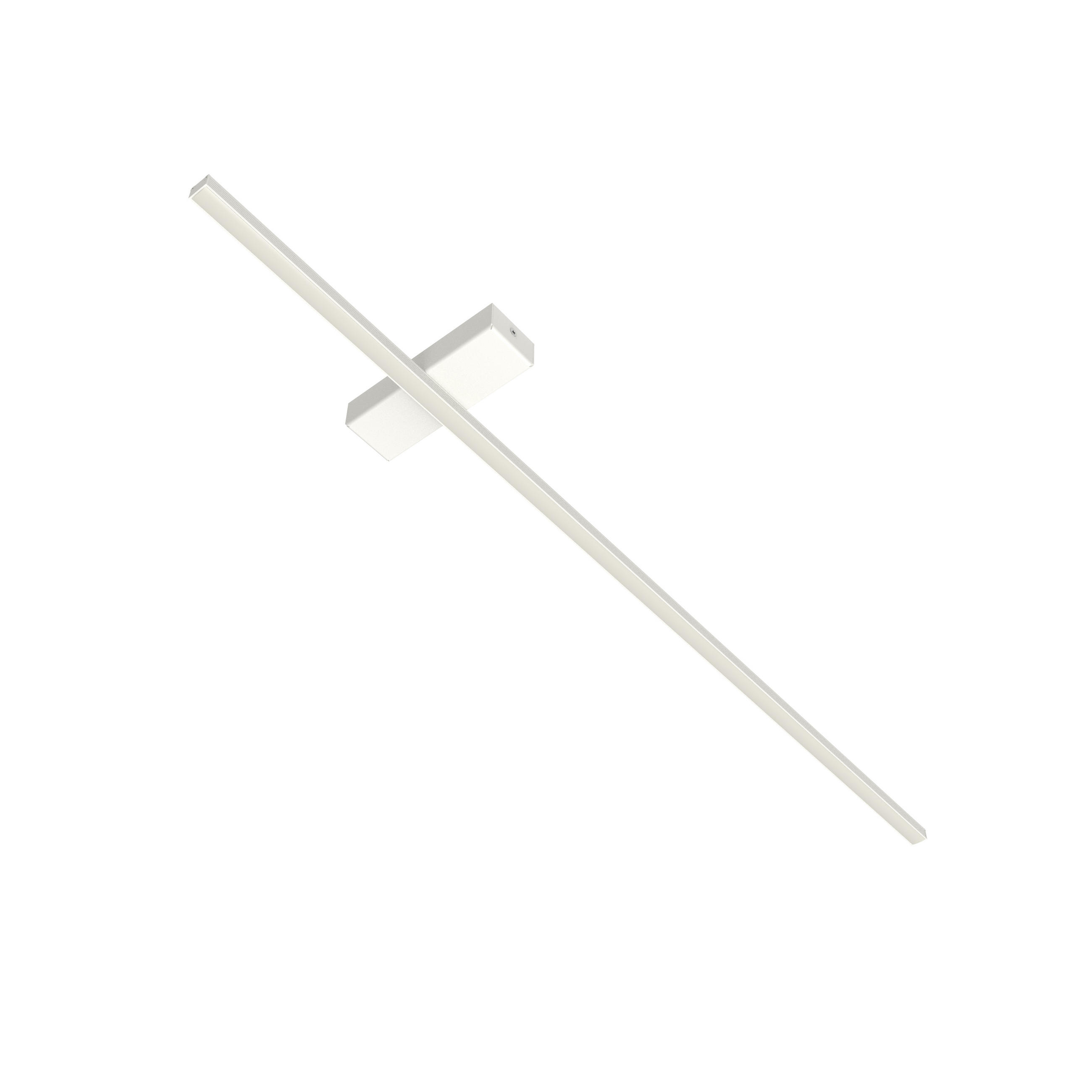 LED-DECKENLEUCHTE Splint L100 - Weiß, Metall (2/100/2cm) - Lumicom