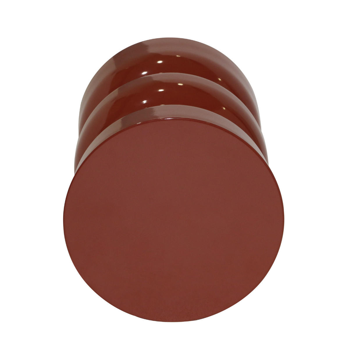 BEISTELLTISCH aus lackiertem Metall 36/50/36 cm - Terracotta, Metall (41/36/50cm) - Calicosy