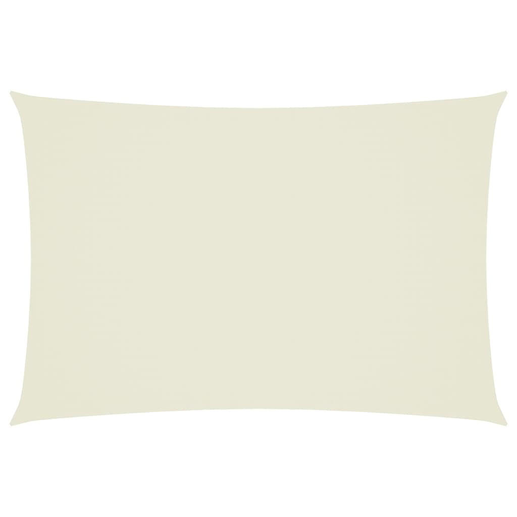 SONNENSEGEL Oxford-Gewebe Rechteckig 3x5 m Creme - Creme, Textil (500/300cm) - furnicato