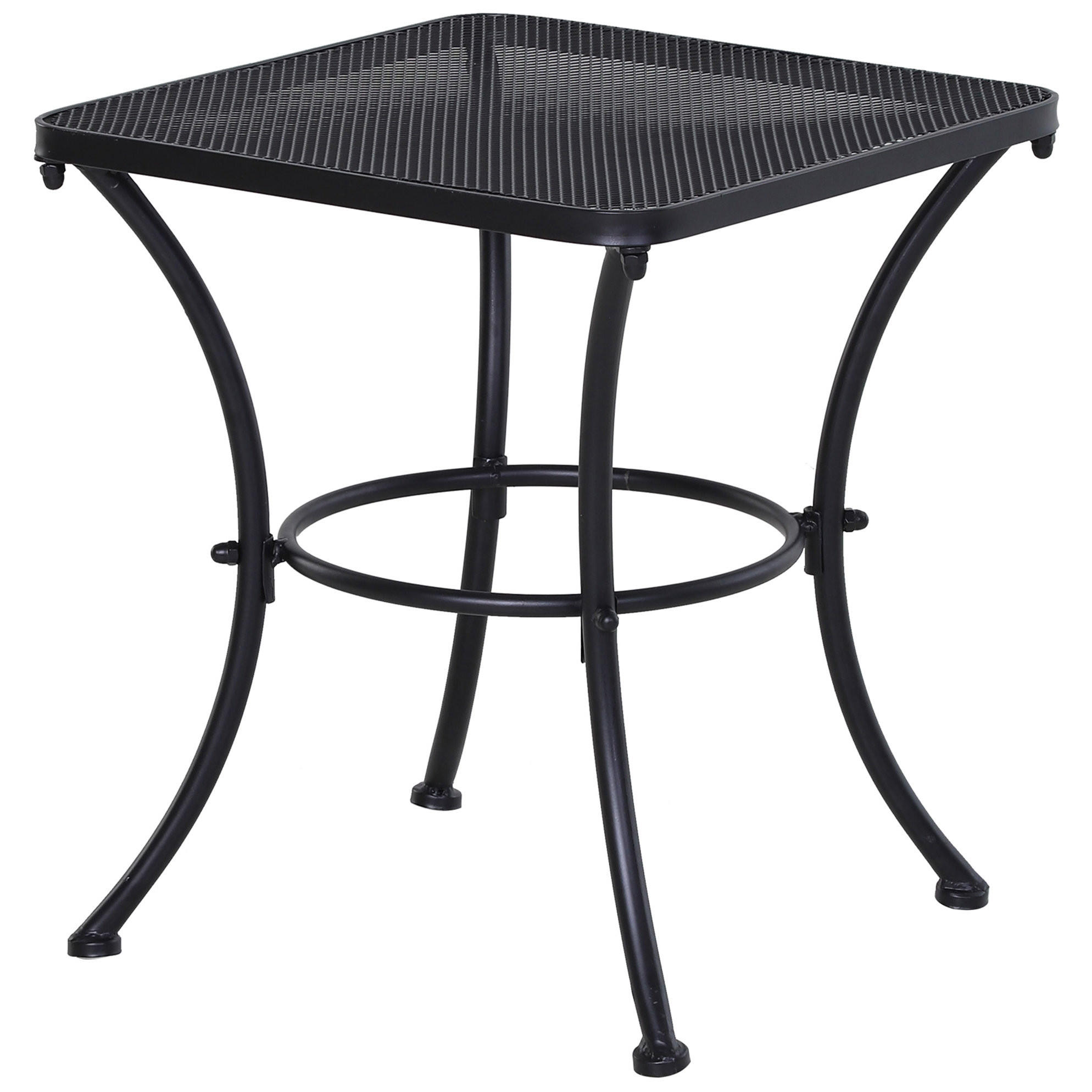 Meubliv Beistelltisch Schwarz 45x50x45 cm