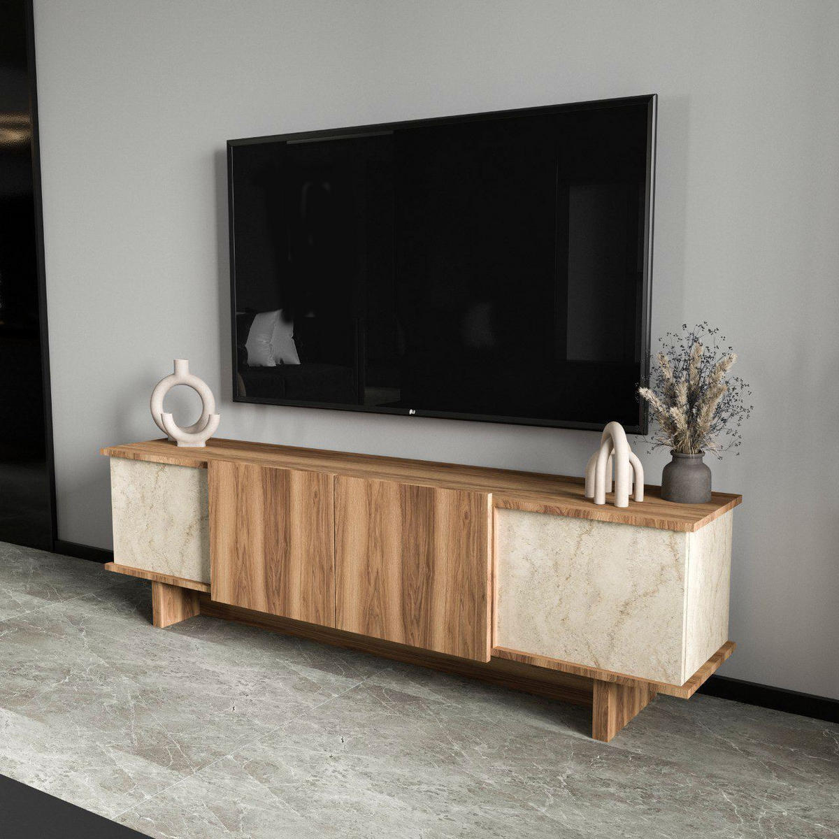 TV-MÖBEL diana beige - Beige, Holz (33/50/180cm) - Habitat Garten
