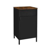 NACHTTISCH BEISTELLSCHRANK - Braun, Holzwerkstoff (40/76/42.5cm) - Hansiro