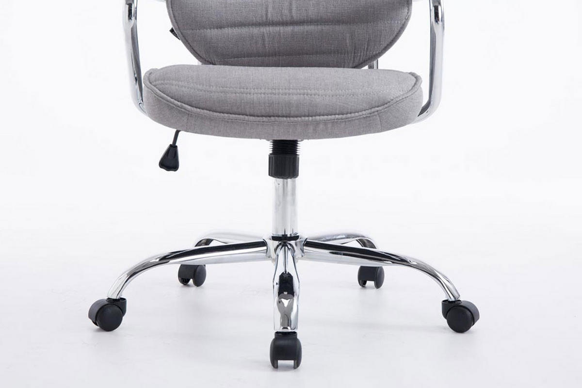 BÜROSTUHL Rocket Stoff Hellgrau - Grau, Textil/Metall (60/128/67cm) - TPFLiving