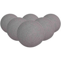 PLATZMATTEN Tavolo Hellgrau ø 35 cm 6er Set - Hellgrau, Textil (35cm) - Ritzenhoff Breker