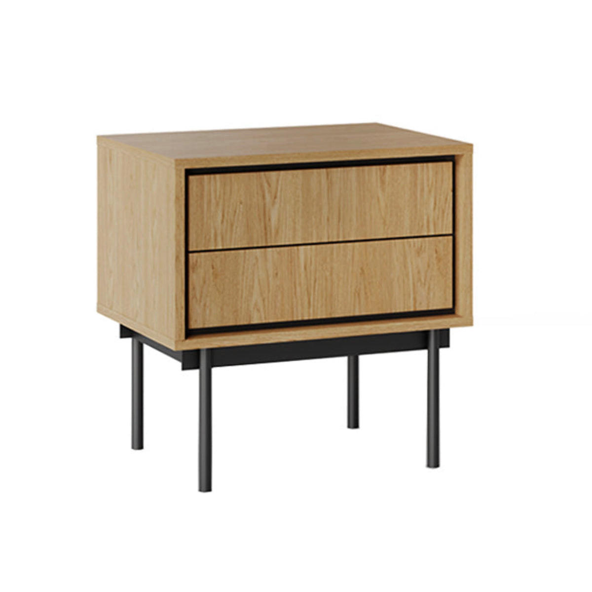 NOČNÝ STOLÍK Vidia Drevo - hnedá, kompozitné drevo (53.2/53.8/38cm) - Petits-meubles