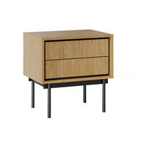 NOČNÝ STOLÍK Vidia Drevo - hnedá, kompozitné drevo (53.2/53.8/38cm) - Petits-meubles