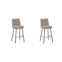 BARHOCKER Lennon Beige 55/46/107 cm 2er-Set - Beige, Textil (46/107/55cm) - LABEL51