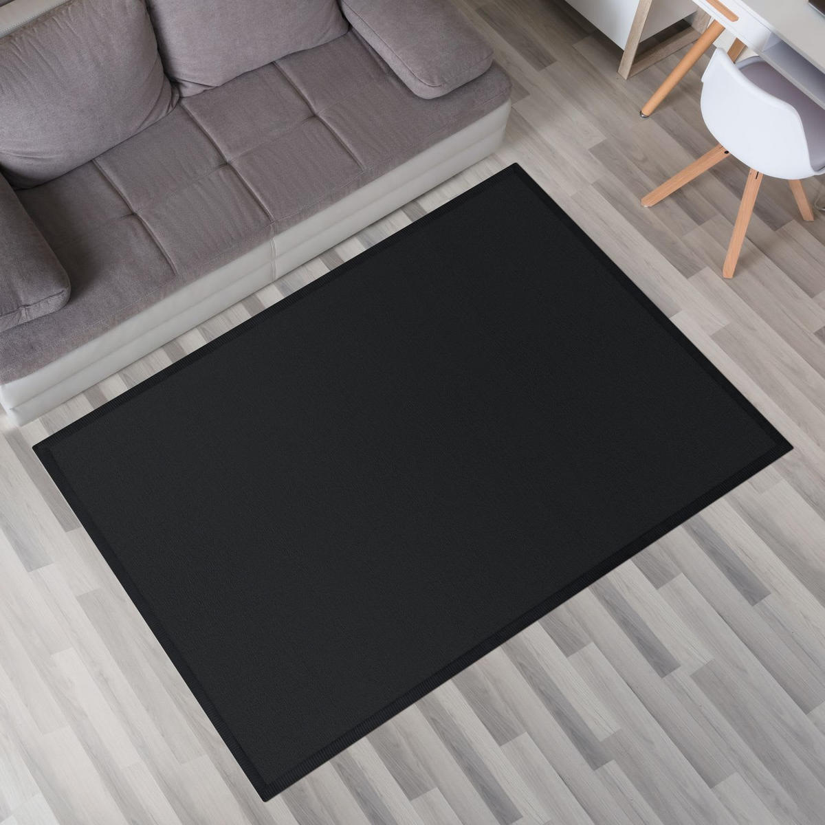 KINDERTEPPICH Schwarz 120 x 160 cm - Schwarz, Kunststoff (120/160cm) - TT Home