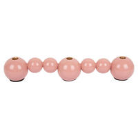 KERZENLEUCHTER Bubbles Straight Rosa 41/7/7 cm - Pink, Metall (7/7/41cm) - Present Time