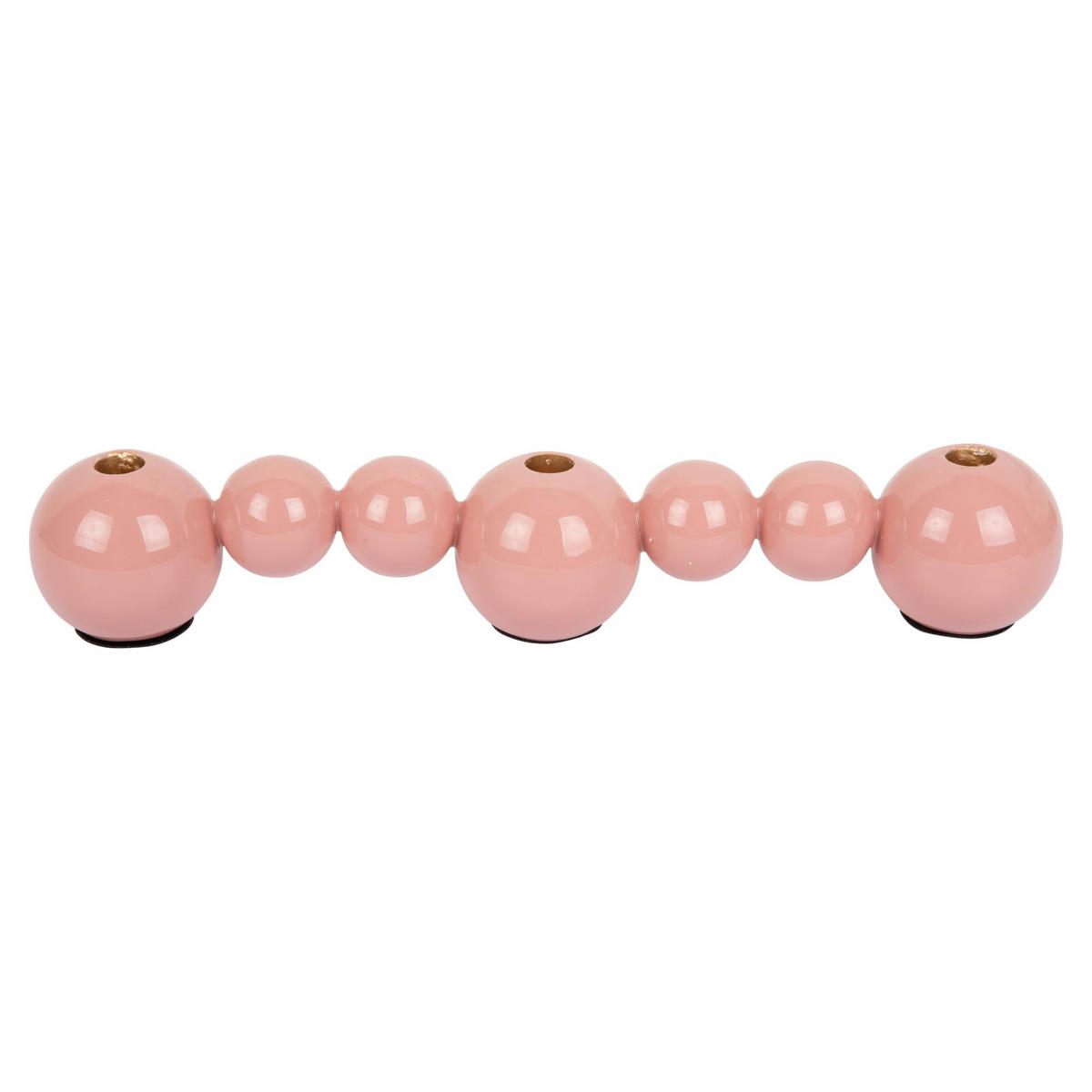 KERZENLEUCHTER Bubbles Straight Rosa 41/7/7 cm - Pink, Metall (7/7/41cm) - Present Time
