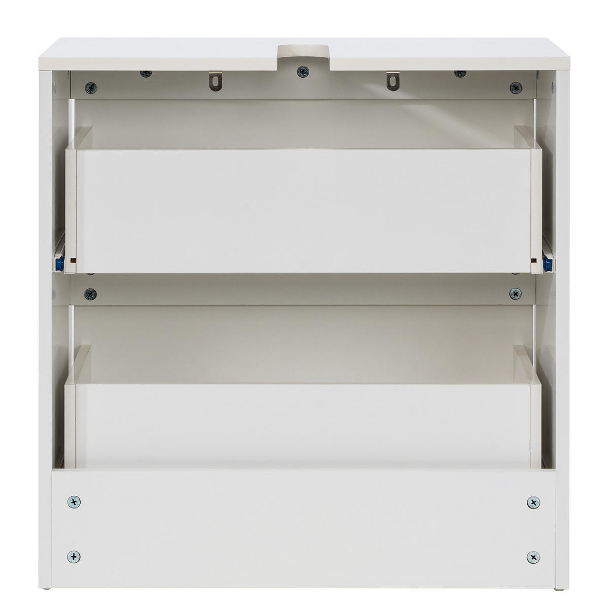 WASCHBECKENUNTERSCHRANK - Weiß - Weiß, Holzwerkstoff (60/62/30cm) - home24
