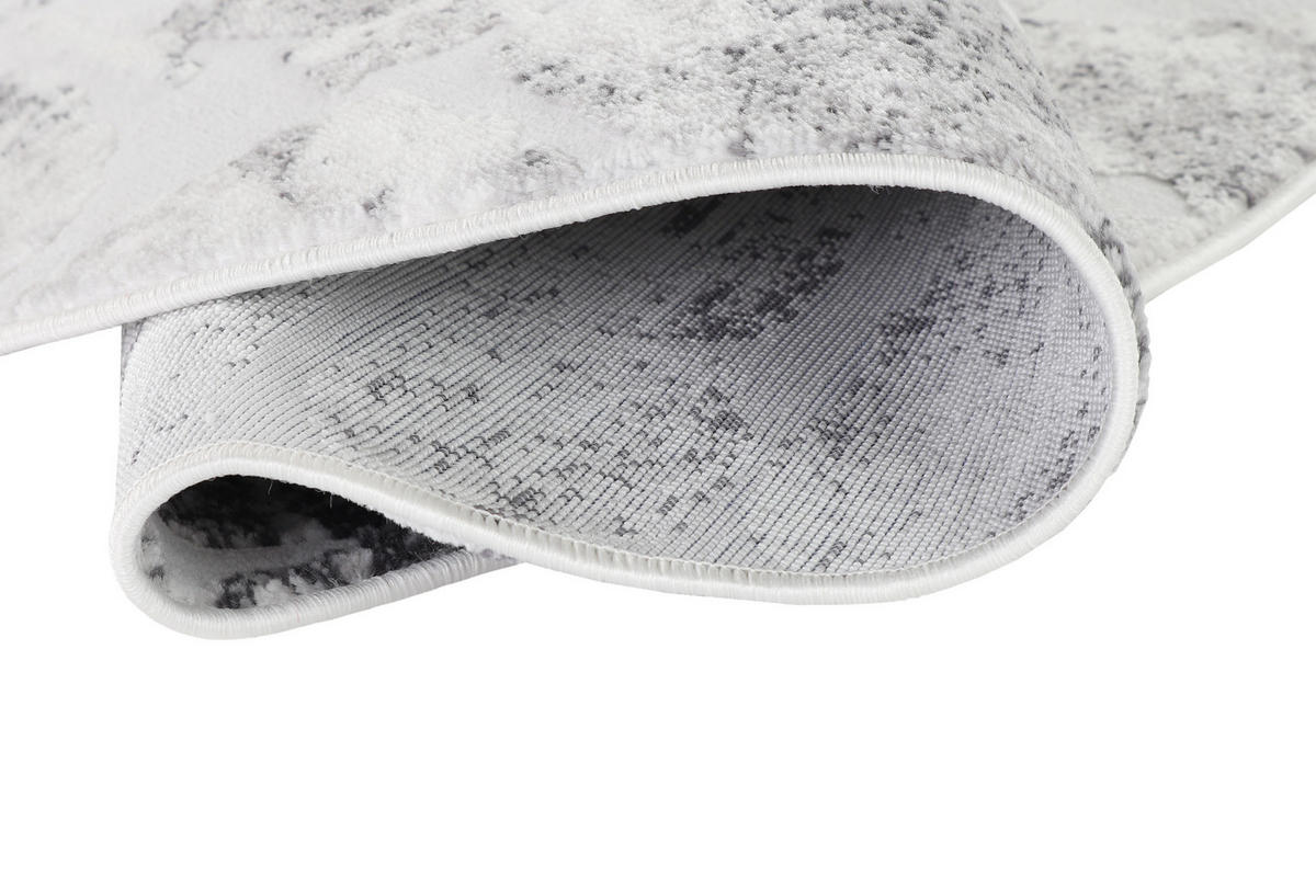 TEPPICH SKY Hellgrau 160/160 cm - Hellgrau, Textil (160/160cm) - Tapiso