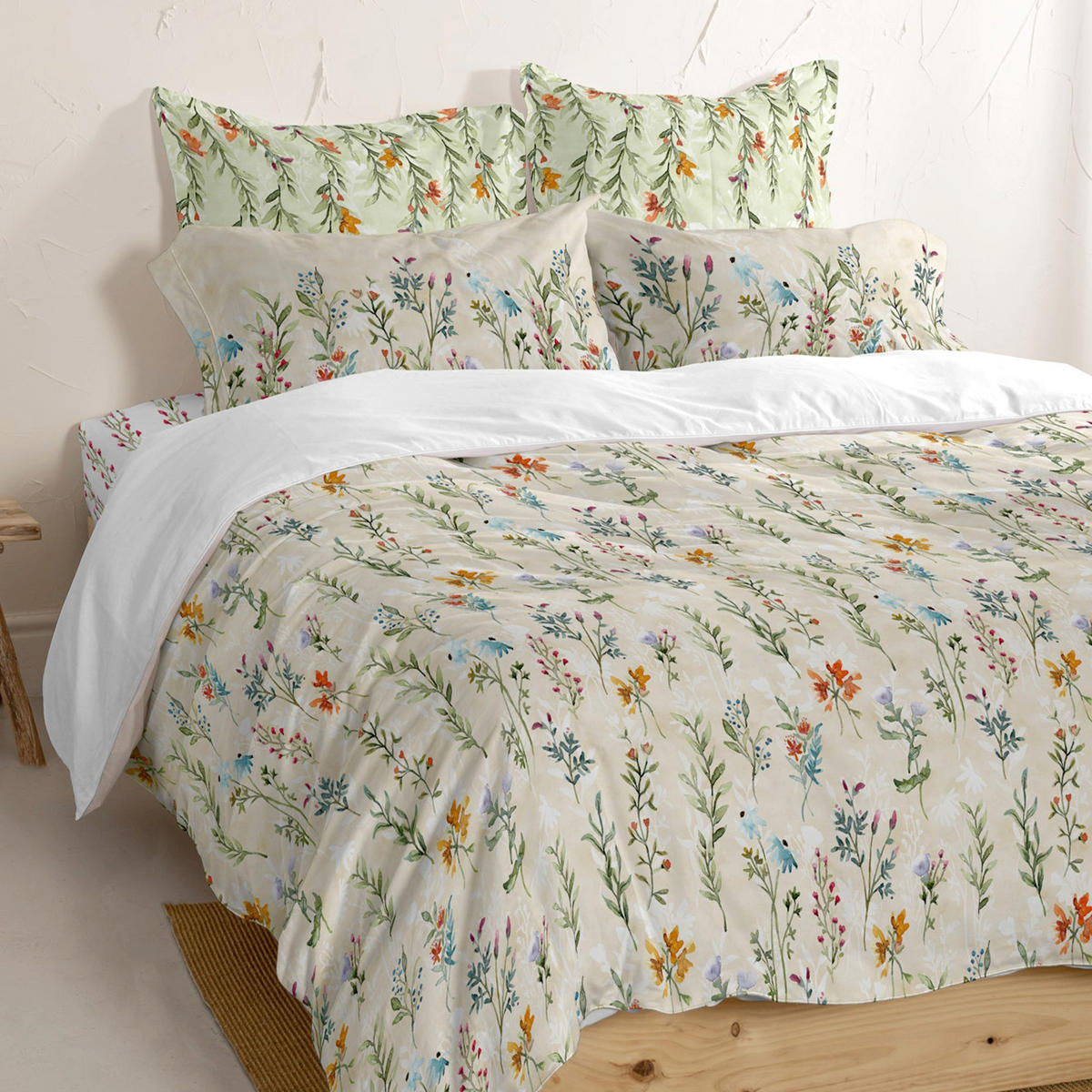 BETTBEZUG vernazza 155x220 cm (komfortgrösse) mehrfarbig - Multicolor, Textil (155/220cm) - Happy Friday