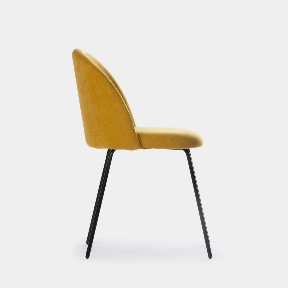 ESSZIMMERSTUHL Olivia Senf / Gelb 48 cm x 81 cm - Dunkelgelb, Textil (48/81/53cm)